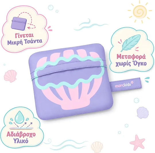 Παιδικό Πόντσο Θαλάσσης Κορίτσι Marckids Γατογοργόνα Κουκούλα & Τσέπη