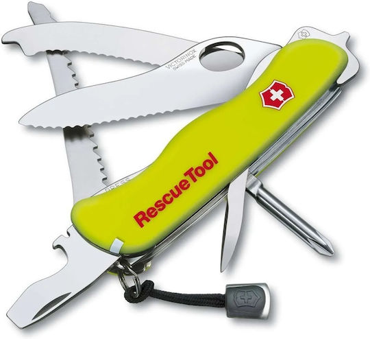 Victorinox Rescue Tool Mw Швейцарско Армейско Ножче Жълто в Калъф