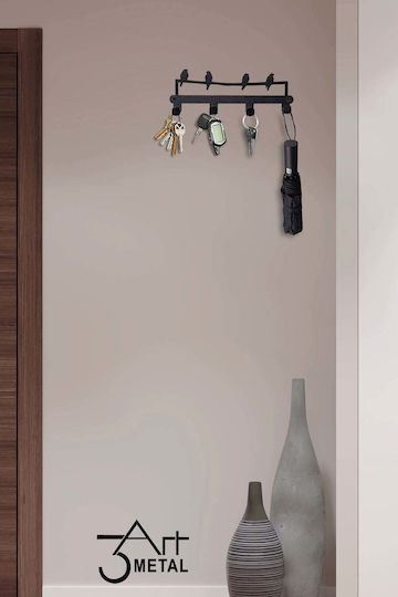 SteweHome Wand-Schlüsselanhänger Metallisch