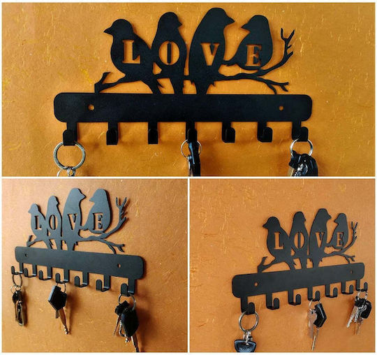 SteweHome Schlüsselanhänger Mit Schloss Metallische 23x12x12cm