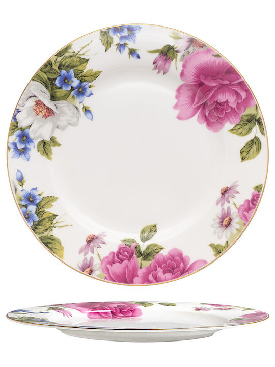 Beauty Home Art 7724 Πιάτο Ρηχό από Πορσελάνη Χρυσό με Διάμετρο 27cm 13τμχ