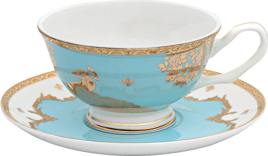 Beauty Home Art 7713 Сет За Чай От Порцелан Тюркоазен 1250ml 13 Броя