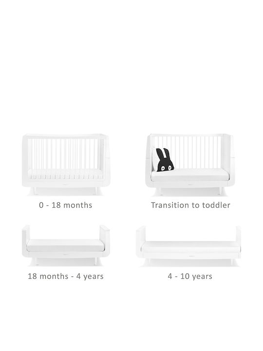 Snuz Schaukel Skandi Weißes Babybett