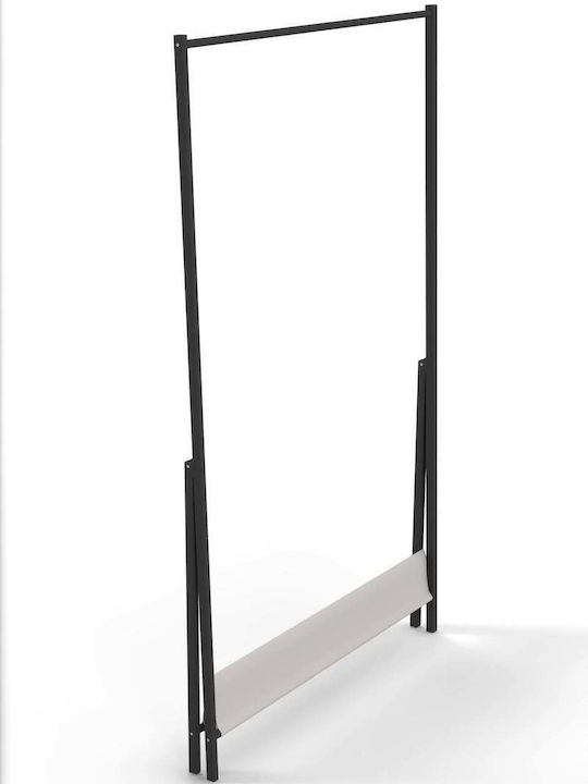 SteweHome SteweHome Kleiderständer Teleskopisch Metallisch Schwarz 90x149cm