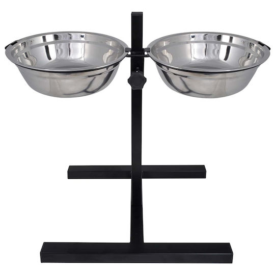 vidaXL Stainless Steel Dog Food Bowl 4.1L 10cm