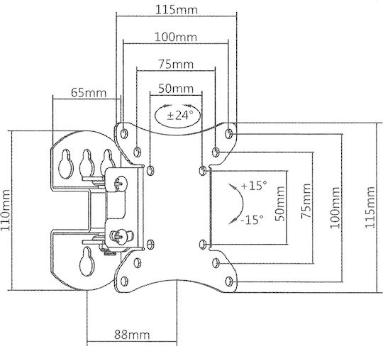 Brateck Wall Mount Lcd-501n