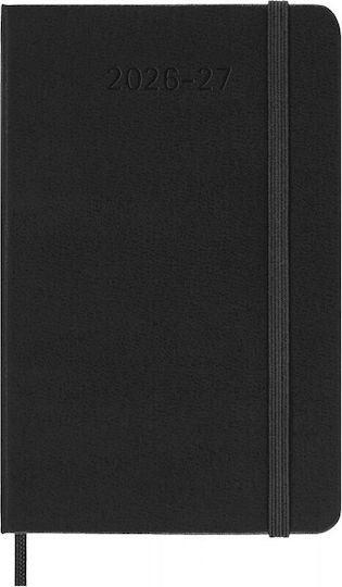 Moleskine Classic Planner 2026 2027 Weekly Horizontal 18 Month Black Pocket 9x14 Hard Cover 8056999279851