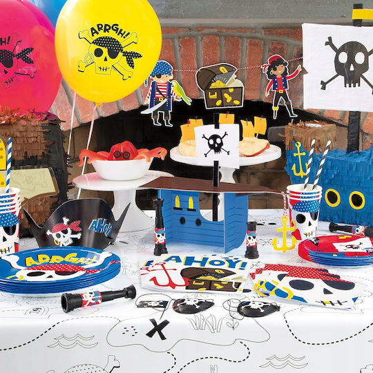 Paper Cups Pirates Skull Ahoy Birthday Party 266ml 8pcs
