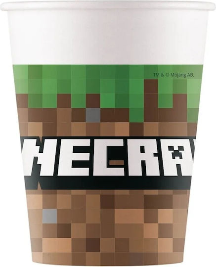Minecraft Комплект Пиксели Tnt Игра Чинии Чаши Рожден Ден 16 Броя