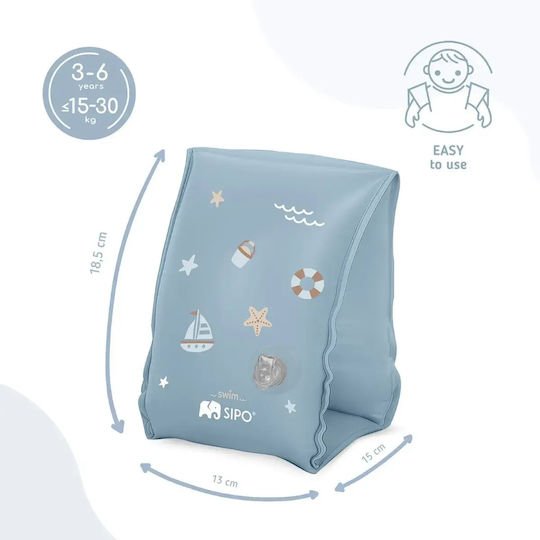Sipo Swimming Armbands Blue Age 3-6 Years