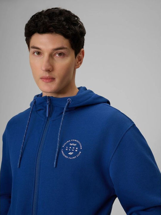 Cardigan With Hood Blue