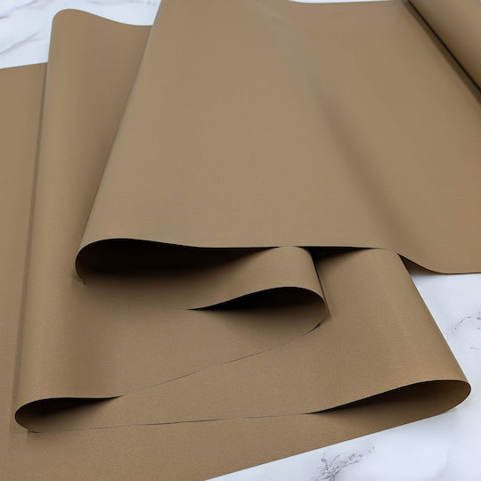 Scented Floral Foil Satin Aroma Coffee Milk Roll 50cm X 9m
