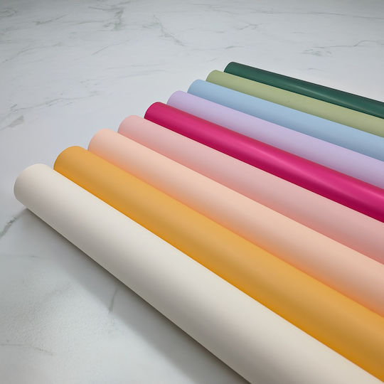Floral Foil Elegant Pastel Green Roll 58cm X 10m