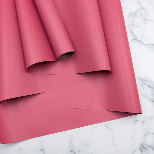Floral Foil Elegant Rust Roll 58cm X 10m