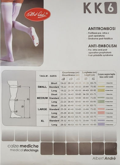 Laboratori Piazza Short Κάλτσες Ριζομηρίου 18-24 mmHg Λευκές