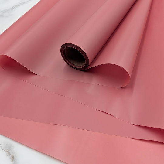 Blumenmatte Folie "matte 90er" Victorian Rosa Rolle 58cm X 20m