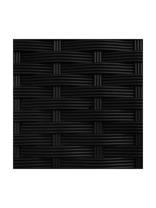 vidaXL Kunststoff Blumenkasten Schwarz 207x40x129cm
