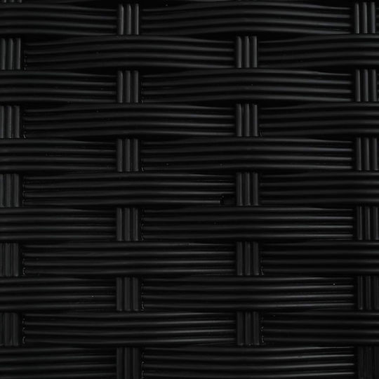 vidaXL Kunststoff Blumenkasten Schwarz 124x40x127cm