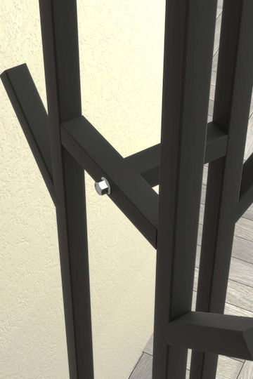 SteweHome SteweHome Freistehende Kleiderständer Metallisch Schwarz 160cm