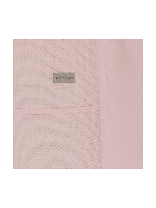 Baby Oliver Set Baby Sheets Cradle Cotton Des. 452 Pink 75x110cm