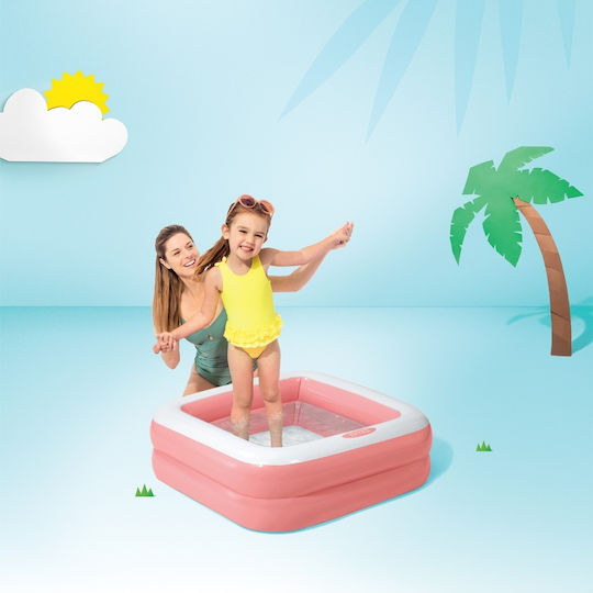 Intex Piscină Pătrată Pentru Copii 57l Gonflabilă 85x85x23cm Albastră