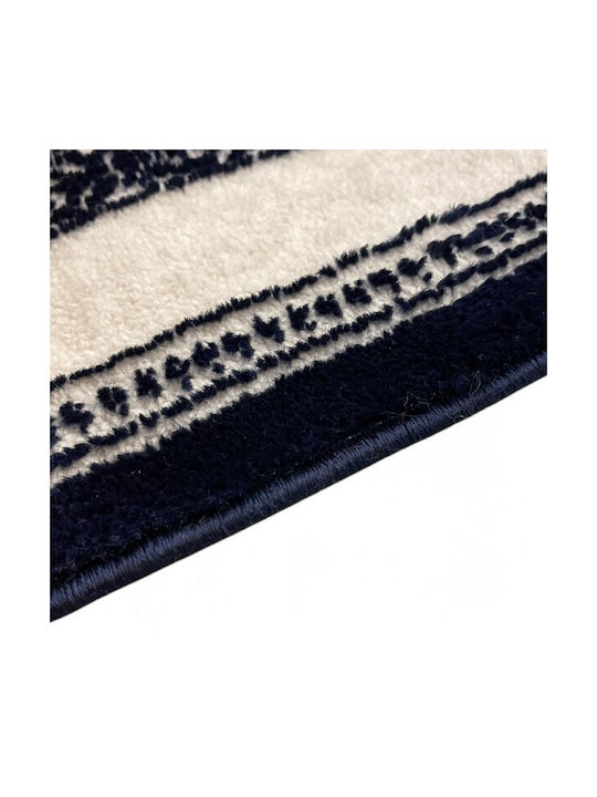 To Megalo Pazari Wohnzimmer Teppich mit Breite 80cm Blau To Megalo Pazari Wohnzimmer Teppich mit Breite 80cm Blau