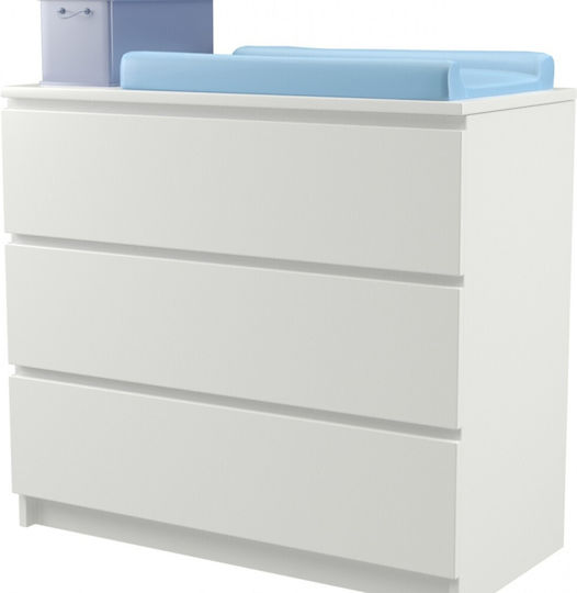 Apollon Baby Dresser With 3 Drawers Beige 100x50x85cm