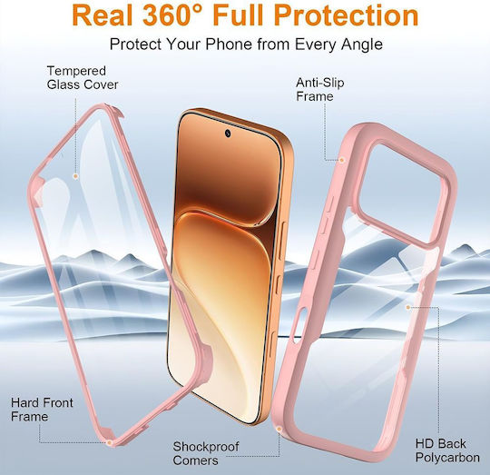 Techsuit 360 Full Cover Silicone Pink (Honor 600)