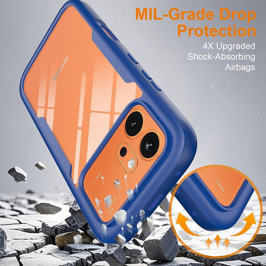 Techsuit 360 Full Cover Σιλικόνης Μπλε (Honor 600)