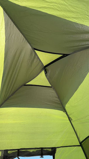 Medrelaxhome Σετ Camping 2 Τεμαχίων, Με Σκηνή Camping Με Προστασία Uv Και Πτυσ. Καρέκλα Camping Deluxe Πράσινη