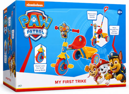 Paw Patrol My First Trike με Χειρολαβή Γονέα για 2+ Ετών Πολύχρωμο