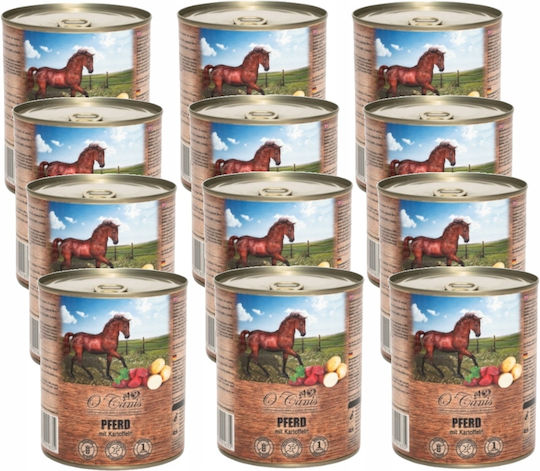 O'Canis Nasses Hundefutter Dose Diät mit Fleisch und Kartoffeln 12x800gr
