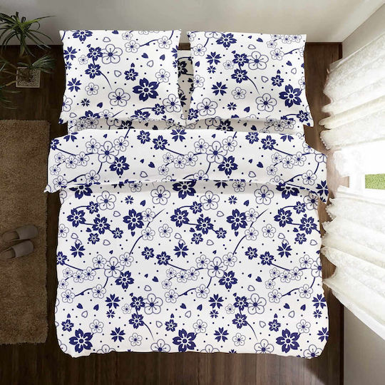 Cotton Market Едно Плик За Завивка 160x200 см Цветя