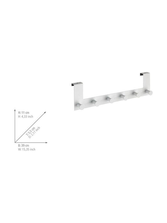 Wenko Κρεμάστρα Πόρτας 6 Θέσεων Μεταλλική 39x11x7.5εκ.