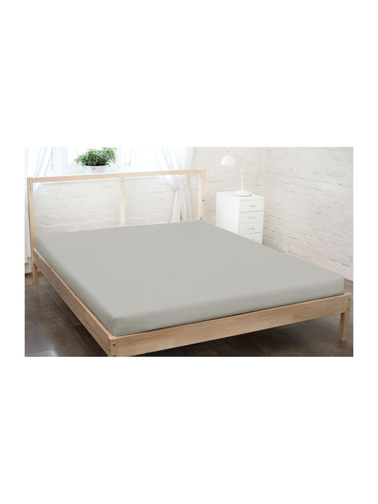 KZ Σεντόνι Ημίδιπλο με Λάστιχο 120x200εκ. Gray