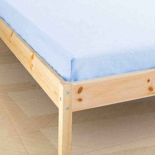 KZ Μονό 160x200εκ. Light Blue