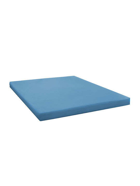 KZ Bed Sheet King Size With Rubber Hugger 180x200cm Dark Blue