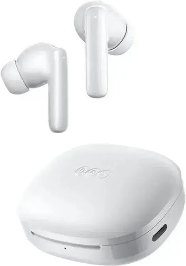 QCY T13 Pro In-ear Bluetooth Handsfree Ακουστικά με Αντοχή στον Ιδρώτα και Θήκη Φόρτισης Λευκά