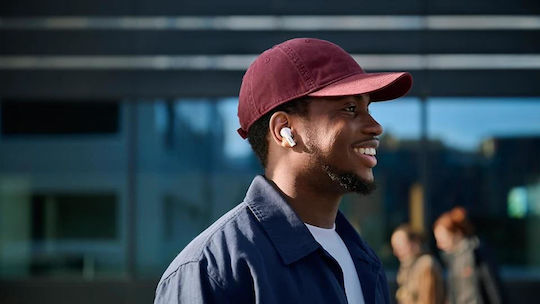 Philips TAT2520WT In-ear Bluetooth Handsfree Ακουστικά με Αντοχή στον Ιδρώτα και Θήκη Φόρτισης Λευκά