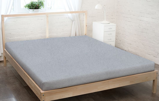 KZ Σεντόνι Μονό με Λάστιχο 90x200εκ. Gray