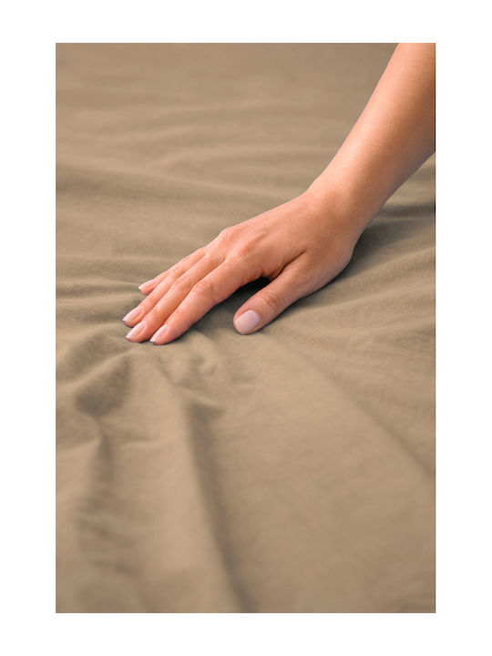 Fan Europe Σεντόνι Μονό 160x200εκ. Dark Beige