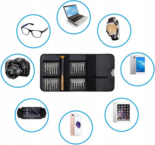 #48345 Mini Mobile Repair Phone 25 In 1 Magnetic Kit Multi-bit Small Screwdriver Set