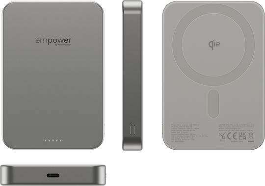 PanzerGlass empower MagSafe 10000mAh 20W με Θύρα USB-C Titanium