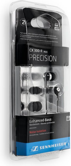 Sennheiser CX 300-II Precision Earbuds Handsfree Ακουστικά με Βύσμα 3.5mm Μαύρο