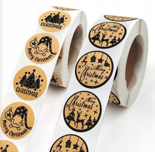 Ecarla Merry Christmas Stickers Nnk15 500pcs