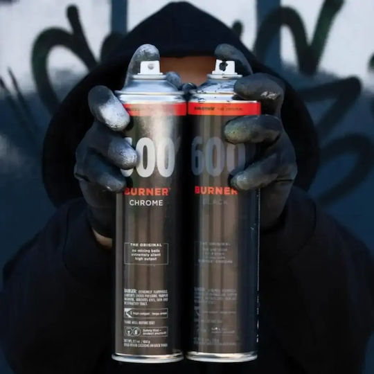 Molotow Burner High Temperature Silver Paint Spray Burner Chrome 600ml
