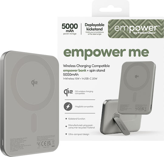 PanzerGlass Empower MagSafe 5000mAh 20W with USB-C Port Titanium