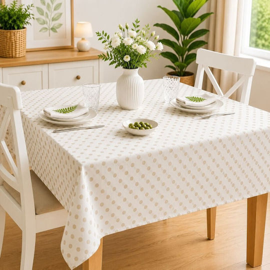 Pucioasa Τραπεζομάντηλο Αλέκιαστο Beige 140x180εκ.