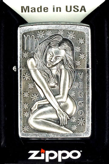 Zippo Winddichter Feuerzeuge Flamme in Beige Farbe