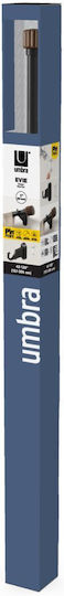 Umbra Extendable Metallic Curtain Pole Evie Single 107-305cm Black/Walnut